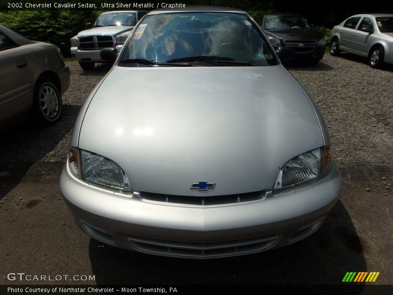 Ultra Silver Metallic / Graphite 2002 Chevrolet Cavalier Sedan