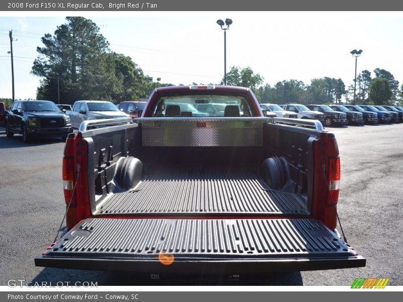 Bright Red / Tan 2008 Ford F150 XL Regular Cab