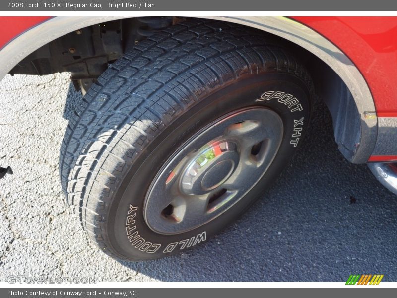 Bright Red / Tan 2008 Ford F150 XL Regular Cab