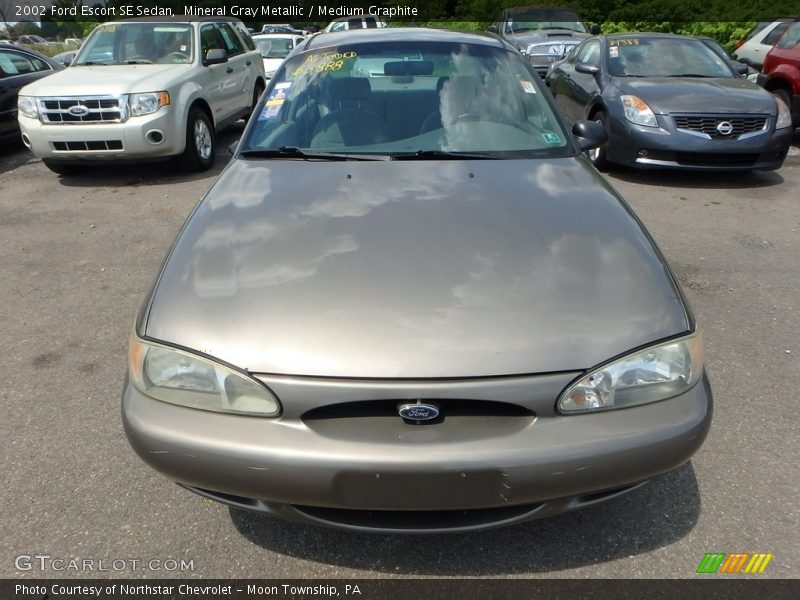 Mineral Gray Metallic / Medium Graphite 2002 Ford Escort SE Sedan