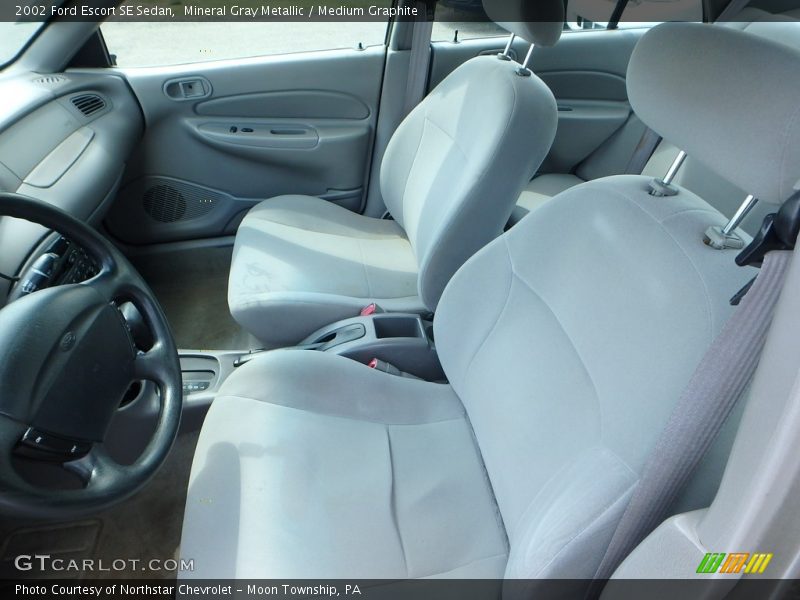 Mineral Gray Metallic / Medium Graphite 2002 Ford Escort SE Sedan