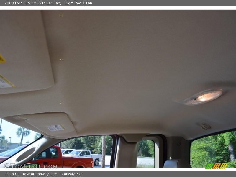 Bright Red / Tan 2008 Ford F150 XL Regular Cab