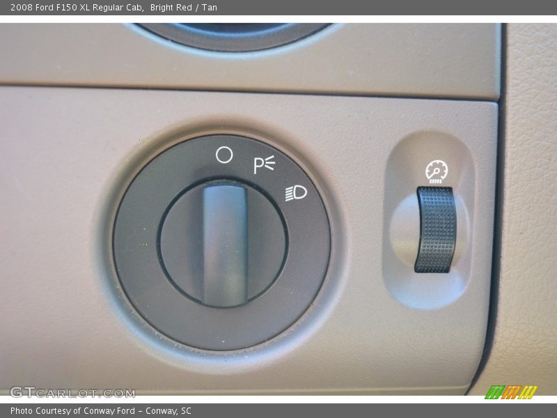 Bright Red / Tan 2008 Ford F150 XL Regular Cab