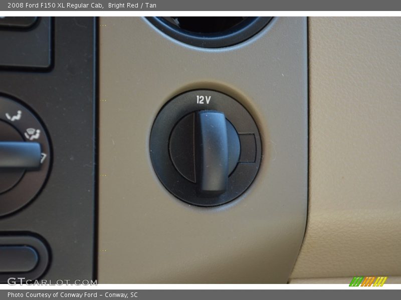 Bright Red / Tan 2008 Ford F150 XL Regular Cab