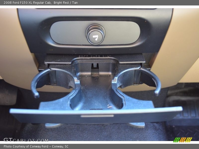 Bright Red / Tan 2008 Ford F150 XL Regular Cab
