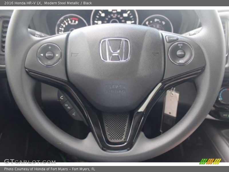 Modern Steel Metallic / Black 2016 Honda HR-V LX