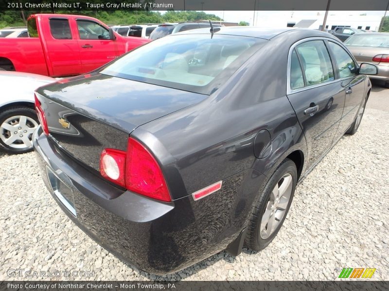 Taupe Gray Metallic / Titanium 2011 Chevrolet Malibu LT