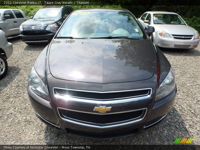 Taupe Gray Metallic / Titanium 2011 Chevrolet Malibu LT