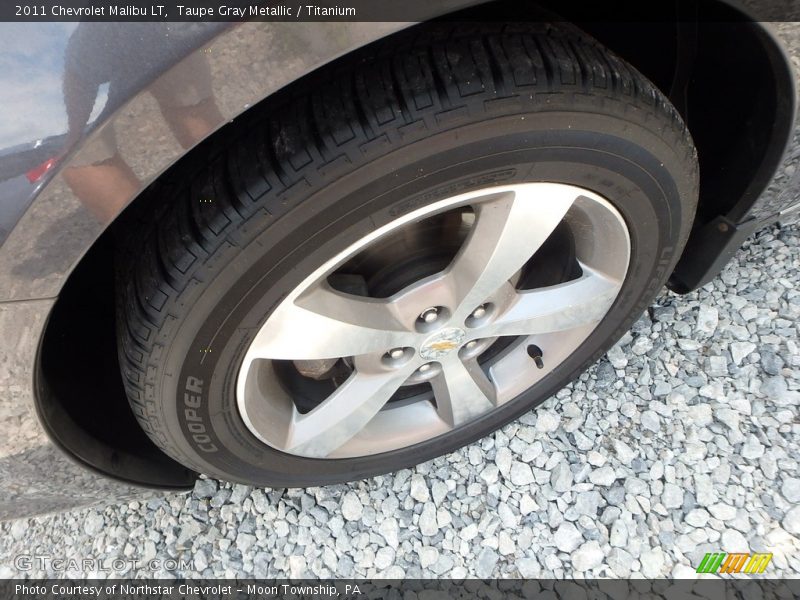 Taupe Gray Metallic / Titanium 2011 Chevrolet Malibu LT