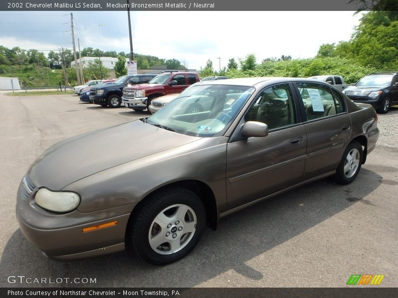 Medium Bronzemist Metallic / Neutral 2002 Chevrolet Malibu LS Sedan