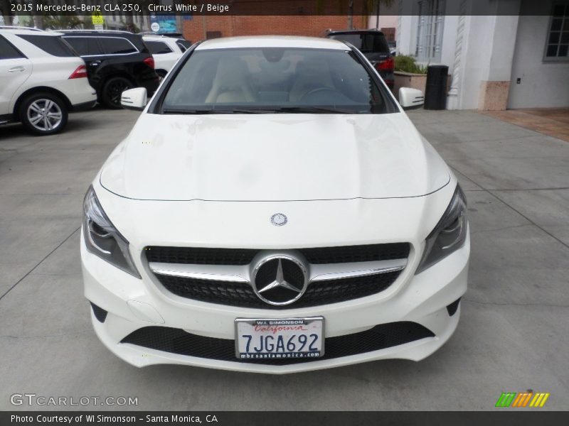 Cirrus White / Beige 2015 Mercedes-Benz CLA 250