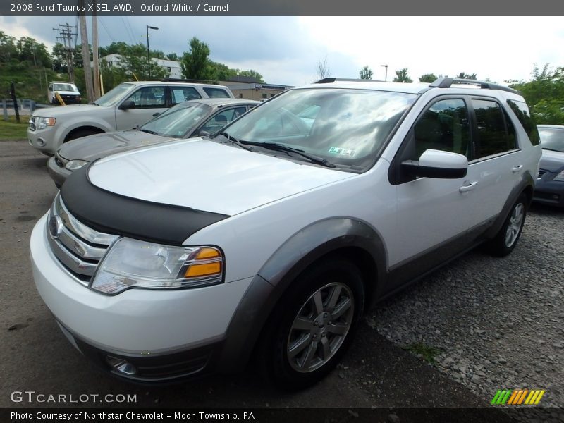 Oxford White / Camel 2008 Ford Taurus X SEL AWD