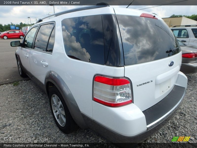 Oxford White / Camel 2008 Ford Taurus X SEL AWD
