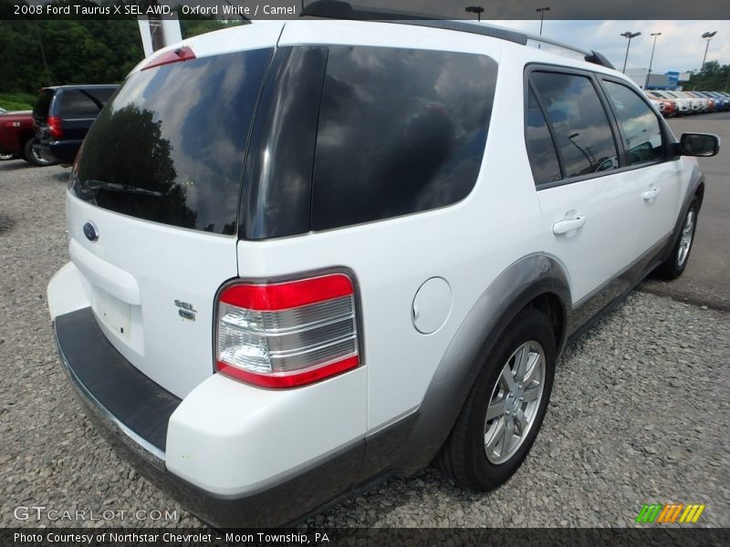 Oxford White / Camel 2008 Ford Taurus X SEL AWD