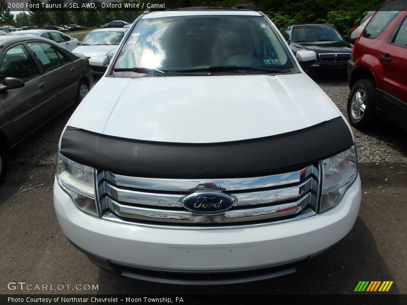 Oxford White / Camel 2008 Ford Taurus X SEL AWD