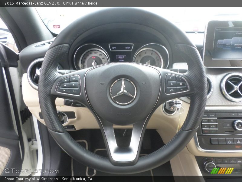 Cirrus White / Beige 2015 Mercedes-Benz CLA 250