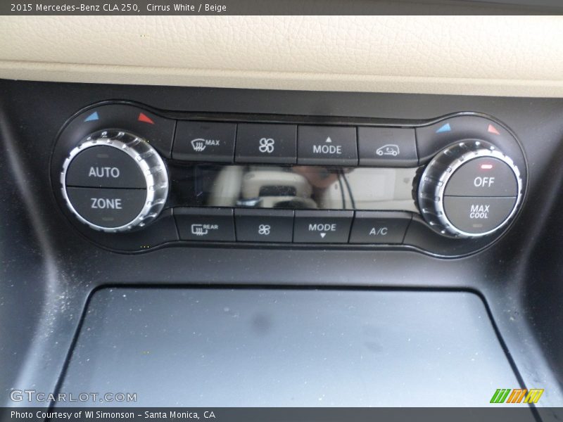 Cirrus White / Beige 2015 Mercedes-Benz CLA 250