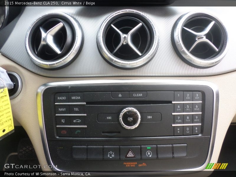 Cirrus White / Beige 2015 Mercedes-Benz CLA 250