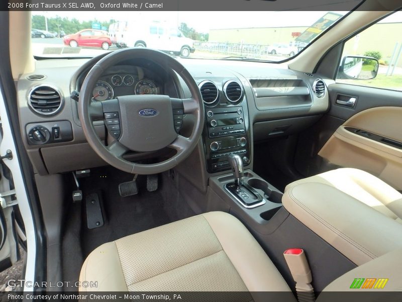 Oxford White / Camel 2008 Ford Taurus X SEL AWD