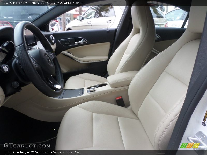 Cirrus White / Beige 2015 Mercedes-Benz CLA 250
