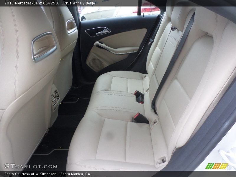 Cirrus White / Beige 2015 Mercedes-Benz CLA 250