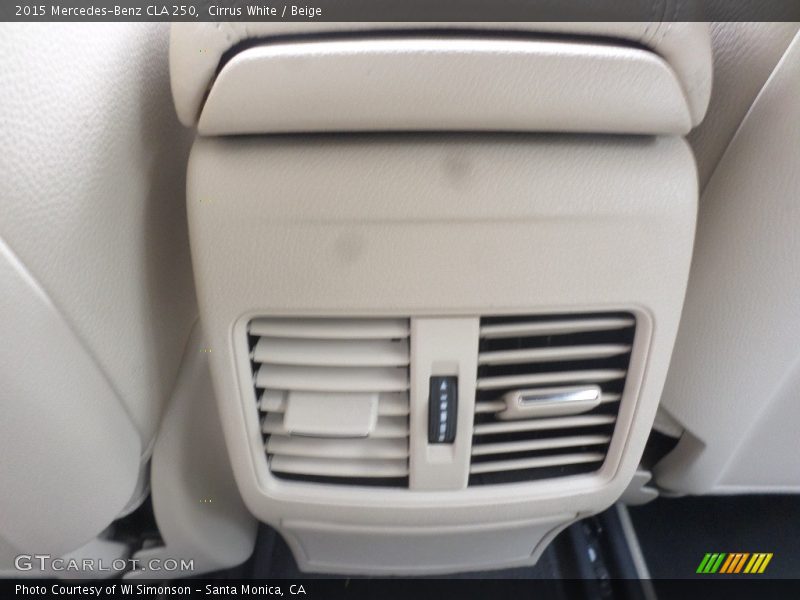 Cirrus White / Beige 2015 Mercedes-Benz CLA 250