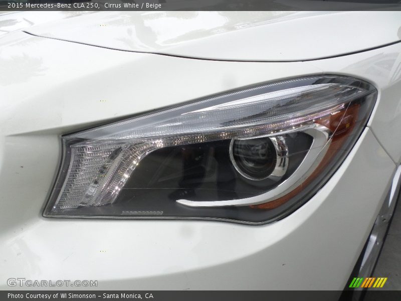 Cirrus White / Beige 2015 Mercedes-Benz CLA 250