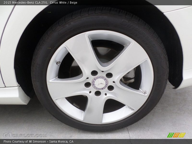 Cirrus White / Beige 2015 Mercedes-Benz CLA 250