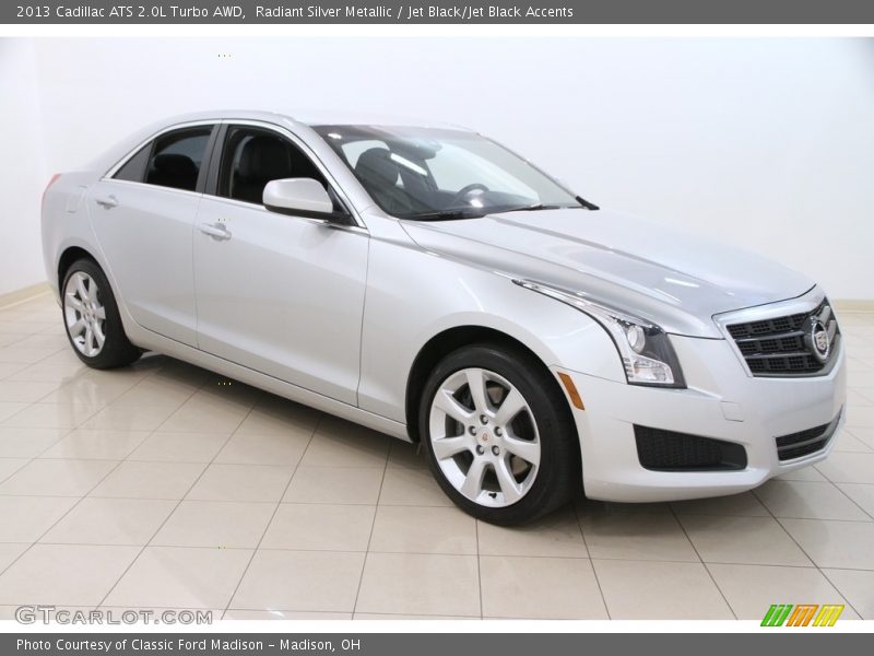 Radiant Silver Metallic / Jet Black/Jet Black Accents 2013 Cadillac ATS 2.0L Turbo AWD