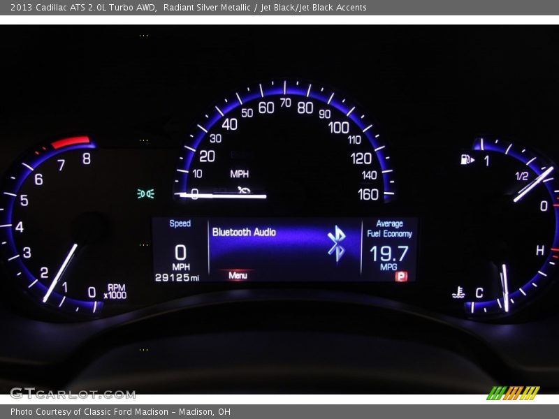 Radiant Silver Metallic / Jet Black/Jet Black Accents 2013 Cadillac ATS 2.0L Turbo AWD