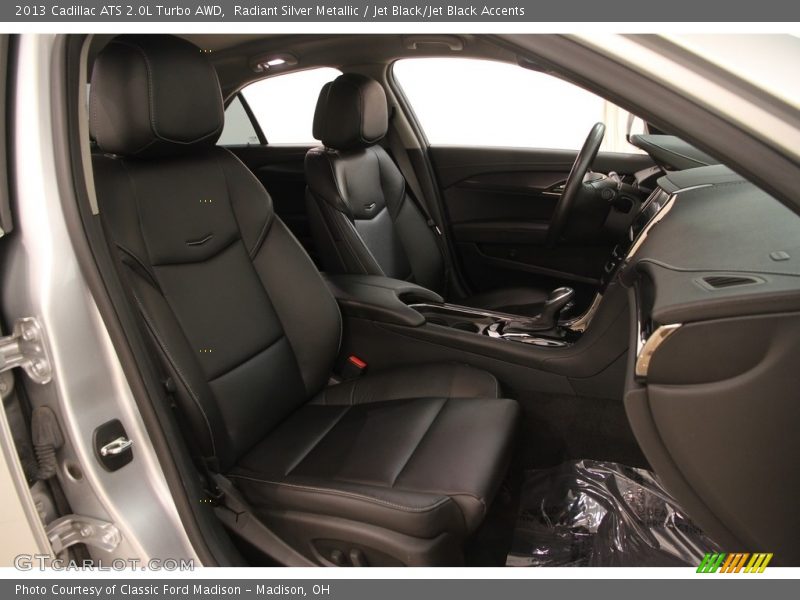 Radiant Silver Metallic / Jet Black/Jet Black Accents 2013 Cadillac ATS 2.0L Turbo AWD