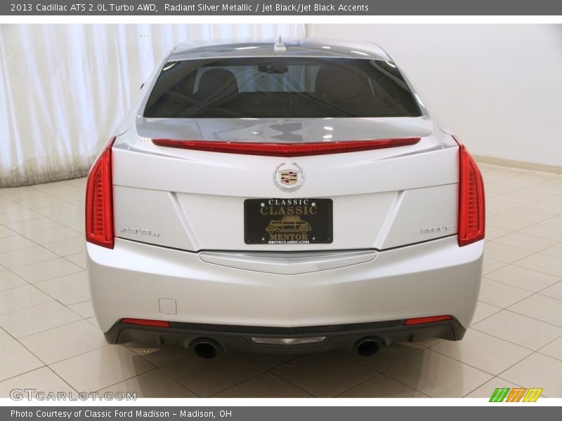 Radiant Silver Metallic / Jet Black/Jet Black Accents 2013 Cadillac ATS 2.0L Turbo AWD