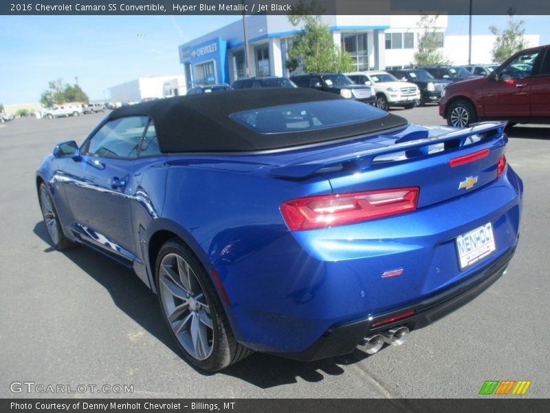 Hyper Blue Metallic / Jet Black 2016 Chevrolet Camaro SS Convertible