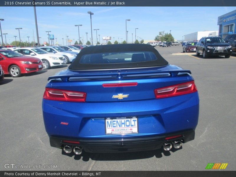 Hyper Blue Metallic / Jet Black 2016 Chevrolet Camaro SS Convertible