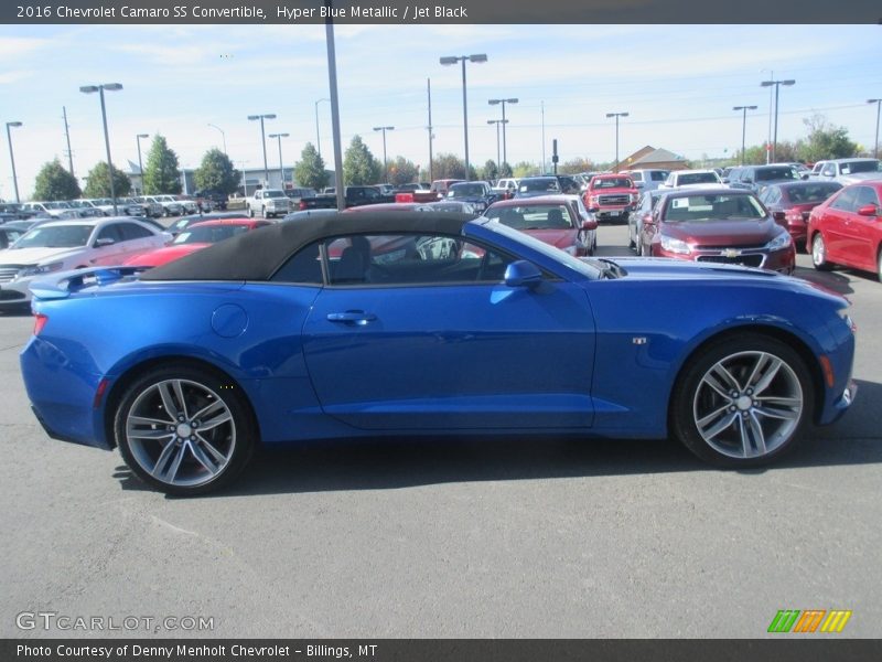 Hyper Blue Metallic / Jet Black 2016 Chevrolet Camaro SS Convertible