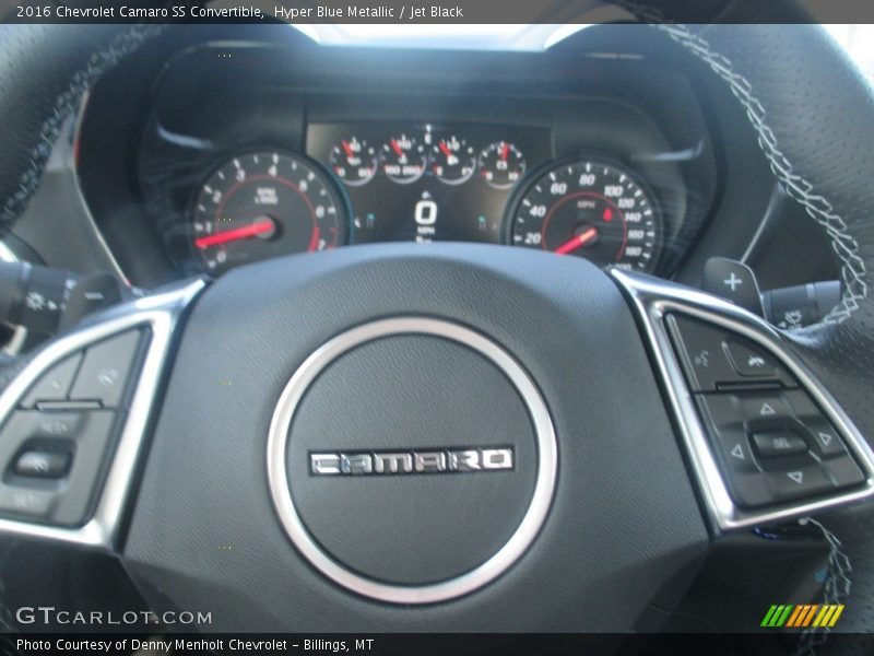 Hyper Blue Metallic / Jet Black 2016 Chevrolet Camaro SS Convertible