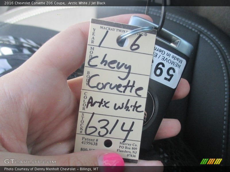 Arctic White / Jet Black 2016 Chevrolet Corvette Z06 Coupe