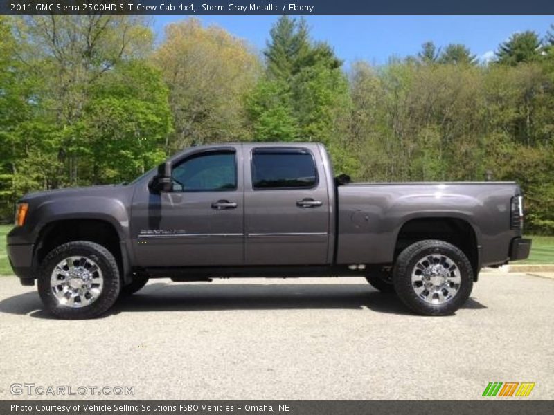 Storm Gray Metallic / Ebony 2011 GMC Sierra 2500HD SLT Crew Cab 4x4
