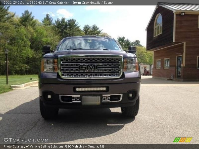 Storm Gray Metallic / Ebony 2011 GMC Sierra 2500HD SLT Crew Cab 4x4