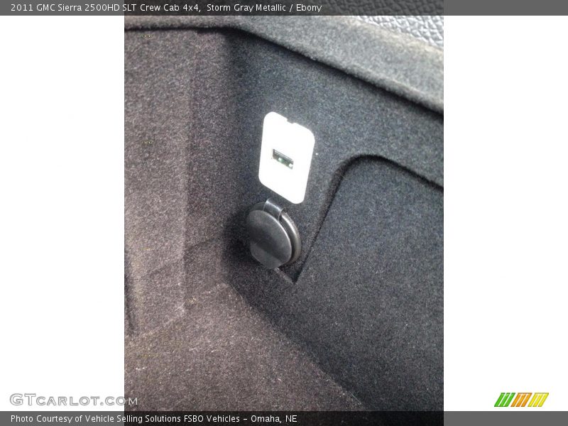 Storm Gray Metallic / Ebony 2011 GMC Sierra 2500HD SLT Crew Cab 4x4