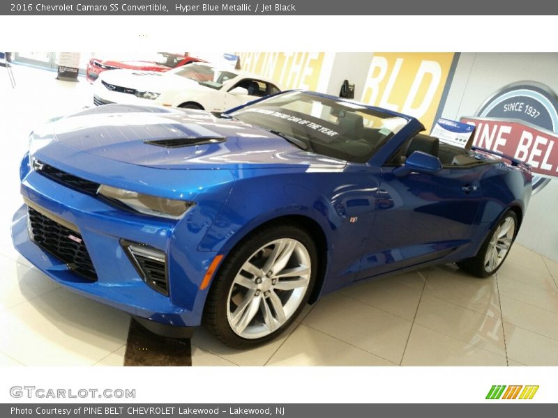Hyper Blue Metallic / Jet Black 2016 Chevrolet Camaro SS Convertible
