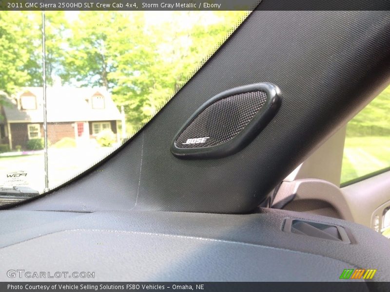 Storm Gray Metallic / Ebony 2011 GMC Sierra 2500HD SLT Crew Cab 4x4