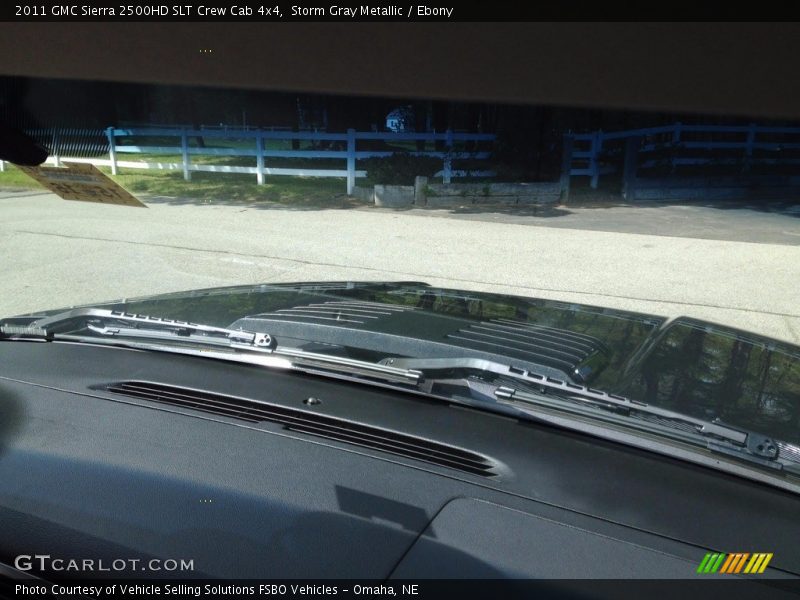 Storm Gray Metallic / Ebony 2011 GMC Sierra 2500HD SLT Crew Cab 4x4