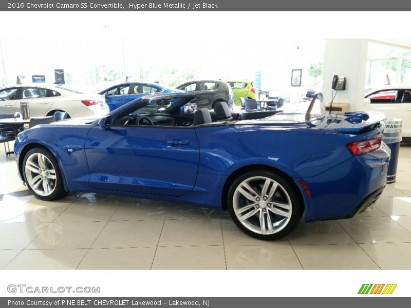 Hyper Blue Metallic / Jet Black 2016 Chevrolet Camaro SS Convertible