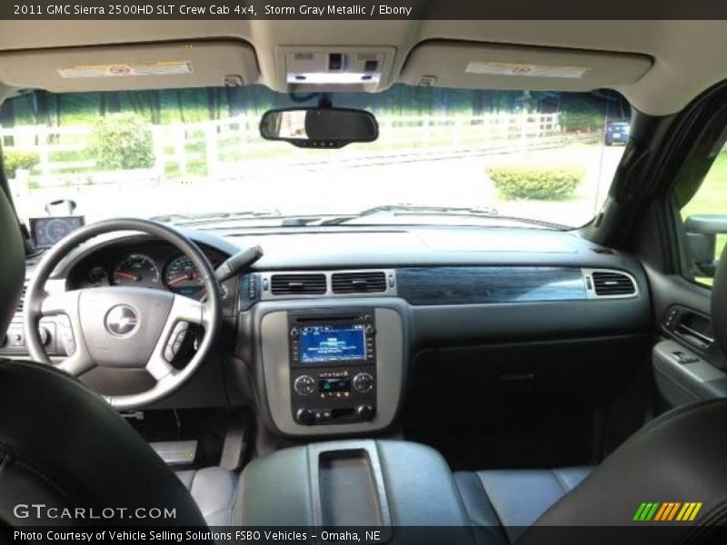 Storm Gray Metallic / Ebony 2011 GMC Sierra 2500HD SLT Crew Cab 4x4