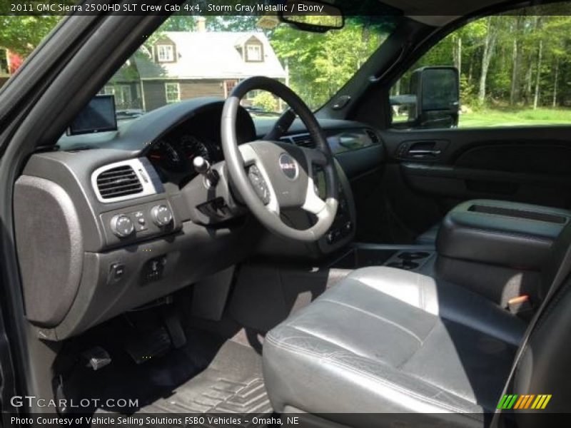 Storm Gray Metallic / Ebony 2011 GMC Sierra 2500HD SLT Crew Cab 4x4