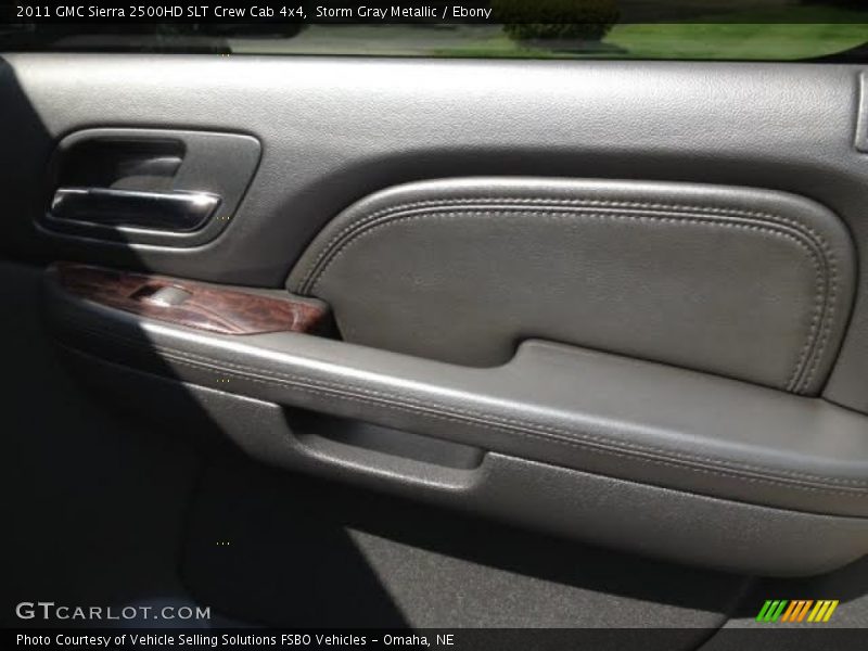 Storm Gray Metallic / Ebony 2011 GMC Sierra 2500HD SLT Crew Cab 4x4