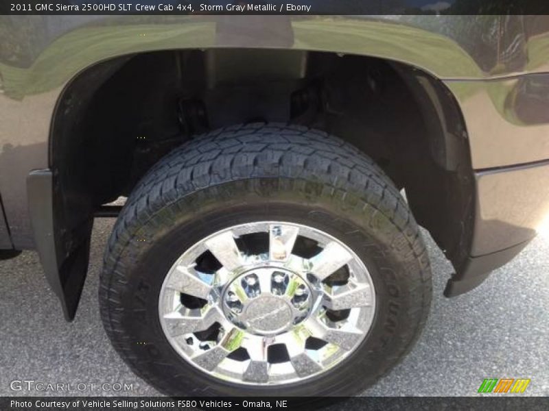 Storm Gray Metallic / Ebony 2011 GMC Sierra 2500HD SLT Crew Cab 4x4