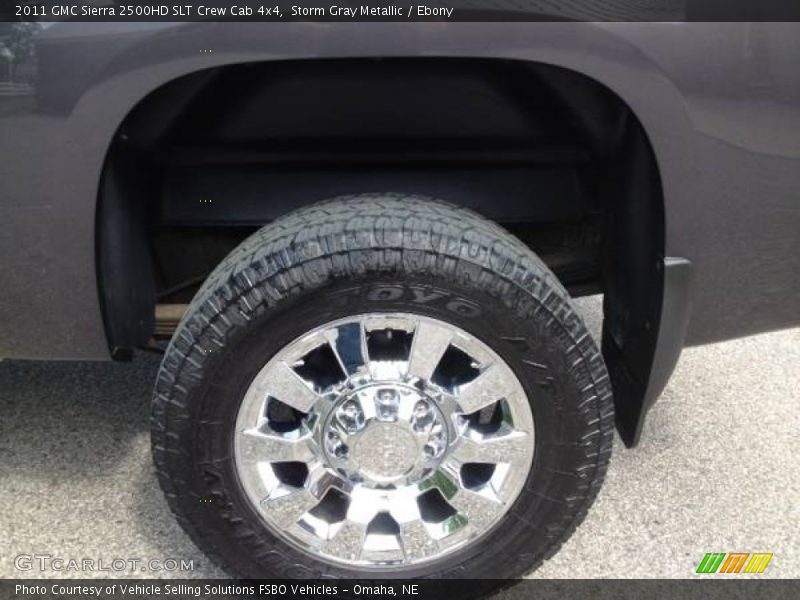 Storm Gray Metallic / Ebony 2011 GMC Sierra 2500HD SLT Crew Cab 4x4