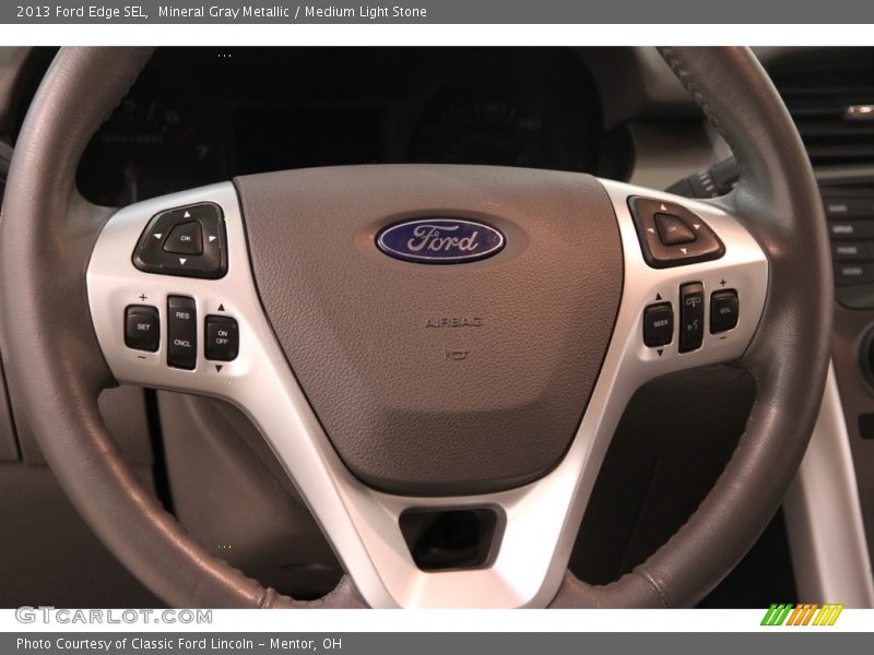 Mineral Gray Metallic / Medium Light Stone 2013 Ford Edge SEL